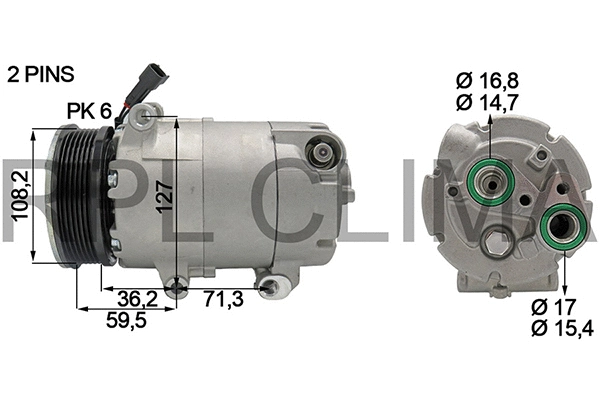 Compressor, air conditioning (APCOFD0036)