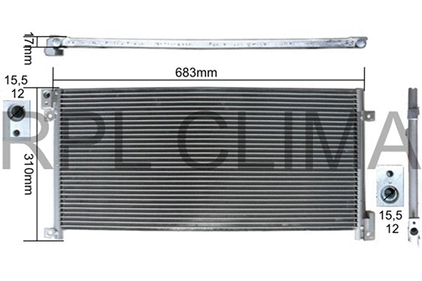 Condenser, air conditioning (APCDIV0003)