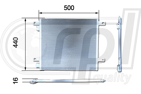 Condenser, air conditioning (APCDDF5003)