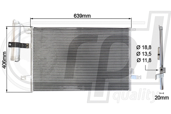 Condenser, air conditioning (APCDDW5009)