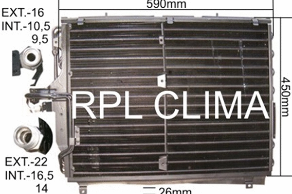 Condenser, air conditioning (APCDMB0012)