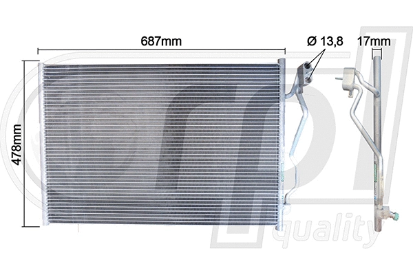 Condenser, air conditioning (APCDMB5073)