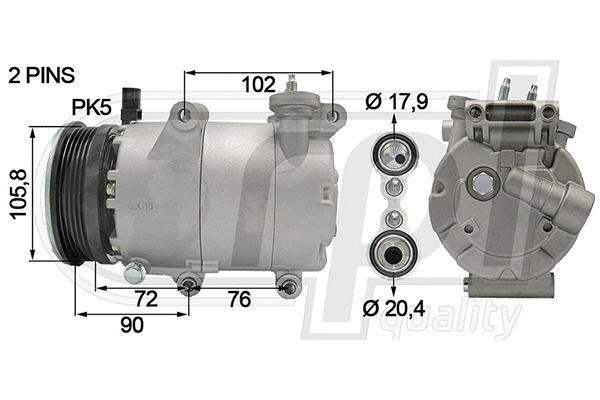 Compressor, air conditioning (APCOFD5070)