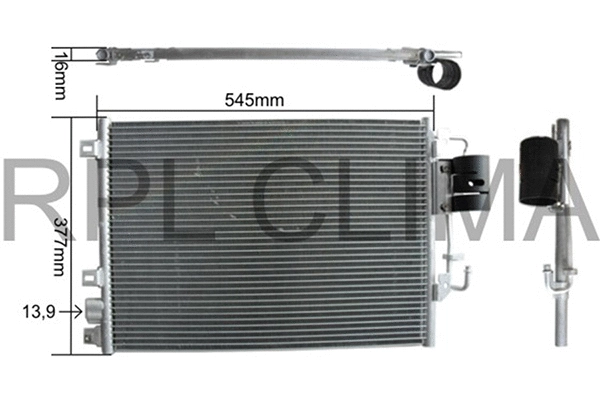 Condenser, air conditioning (APCDDA0001)