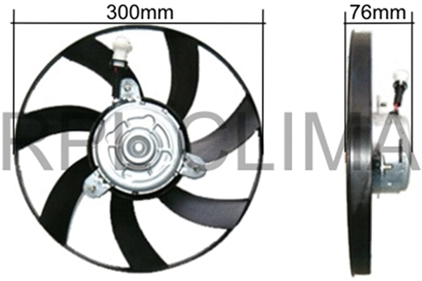 Fan, engine cooling (APELVW0048)