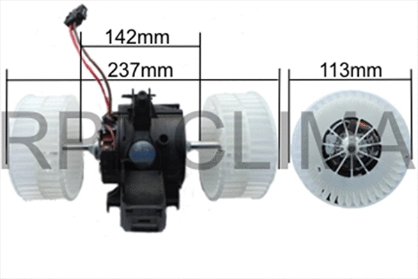Electric Motor, interior blower (APVTBW0013)