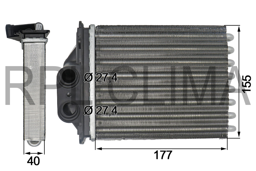 Heat Exchanger, interior heating (APCHFT1024)