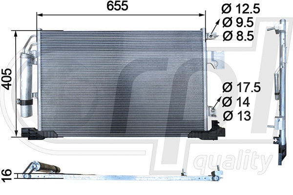 Condenser, air conditioning (APCDCI5050)