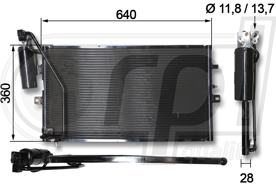 Condenser, air conditioning (APCDSB5009)