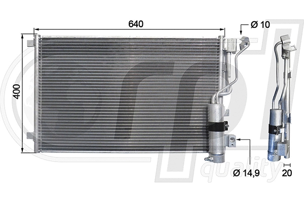 Condenser, air conditioning (APCDNI5046)