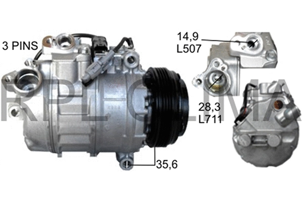 Compressor, air conditioning (APCOBW5035)