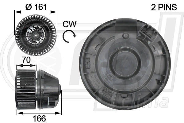 Electric Motor, interior blower (APVTFD0021)