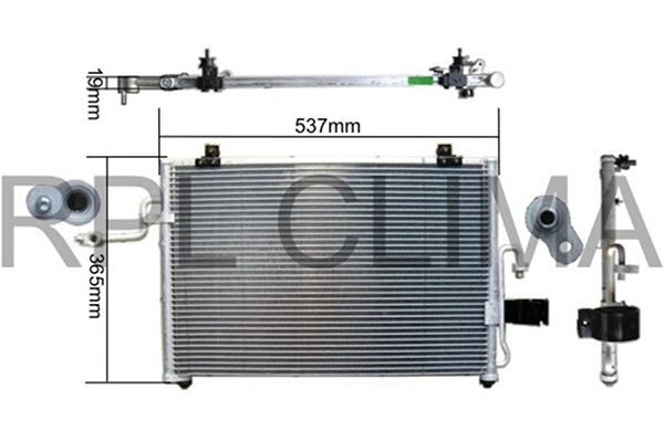 Condenser, air conditioning (APCDDW0012)