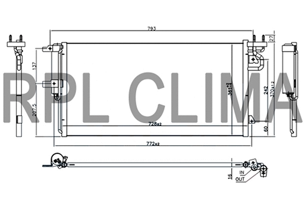 Condenser, air conditioning (APCDFD5059)