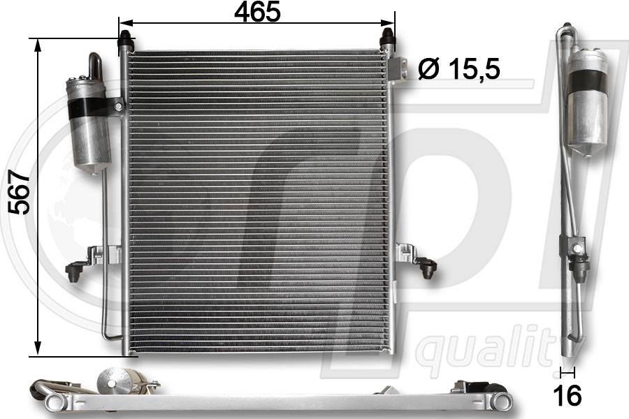 Condenser, air conditioning (APCDMI5045)