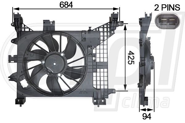Fan, engine cooling (APELDA5004)