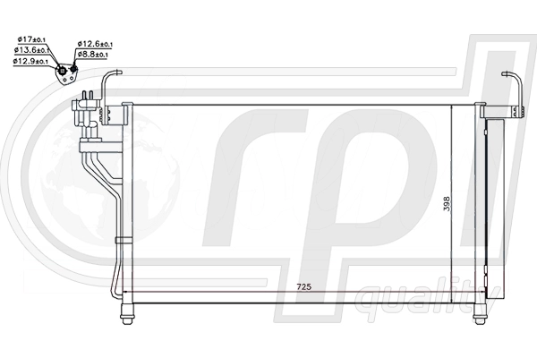 Condenser, air conditioning (APCDHY5067)
