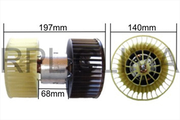 Electric Motor, interior blower (APVTBW5002)