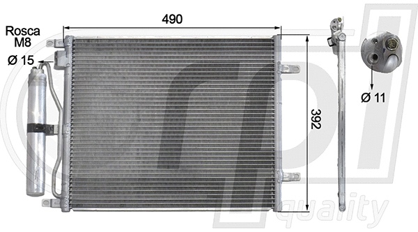 Condenser, air conditioning (APCDNI5044)