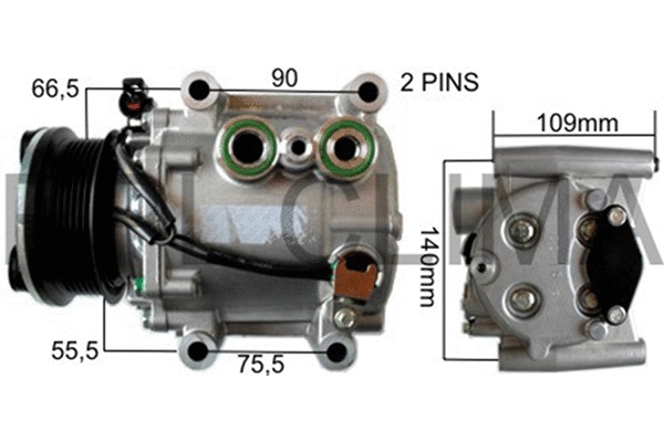 Compressor, air conditioning (APCOJG0011)