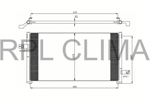 Condenser, air conditioning (APCDSR0014)