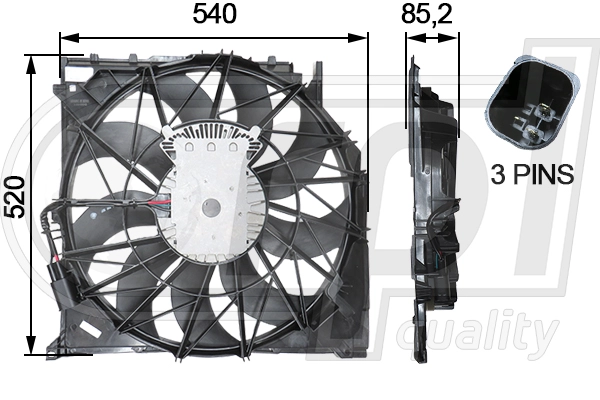 Fan, engine cooling (APELBW5014)
