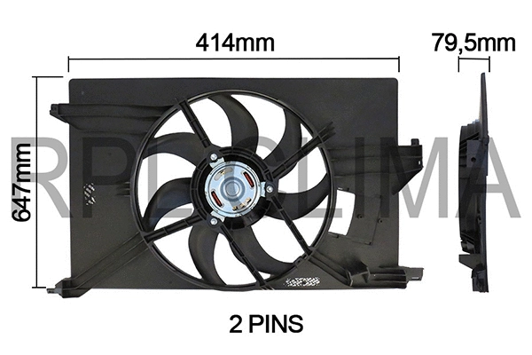 Fan, engine cooling (APELOP0026)
