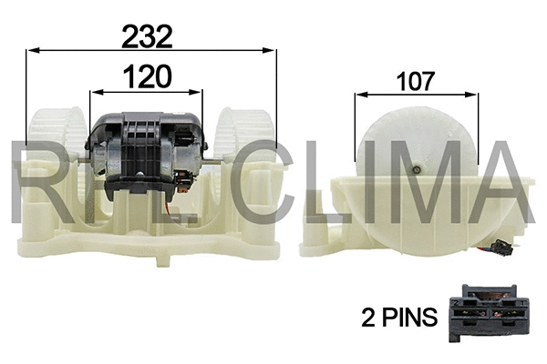 Electric Motor, interior blower (APVTMB0045)