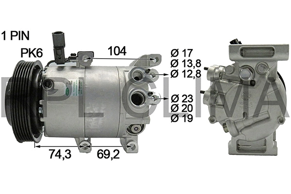 Compressor, air conditioning (APCOHY0070)