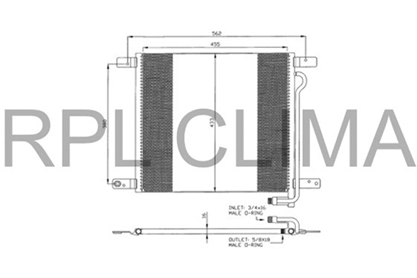 Condenser, air conditioning (APCDMN0007)