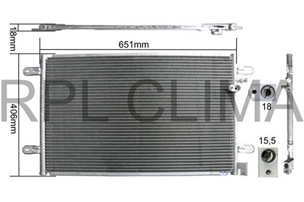 Condenser, air conditioning (APCDAU0025)