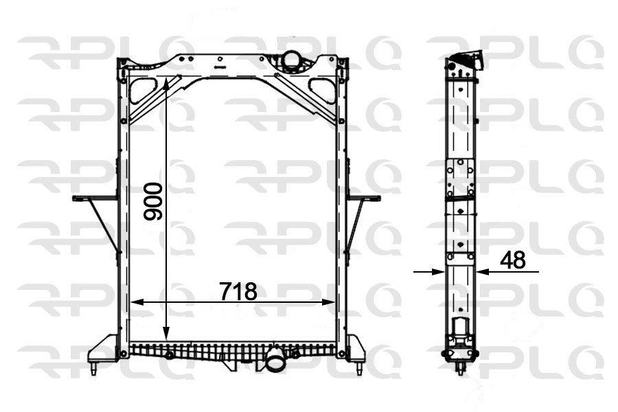Radiator, engine cooling (APRAVO5014)