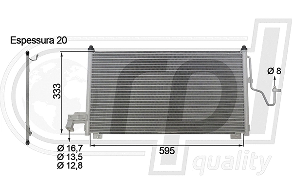 Condenser, air conditioning (APCDMZ5025)