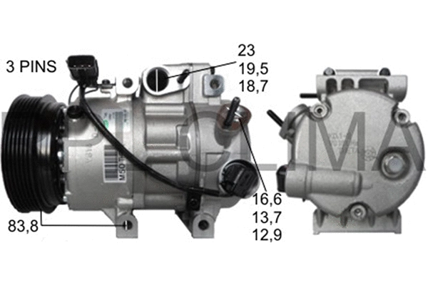 Compressor, air conditioning (APCOHY5059)
