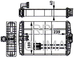 Heat Exchanger, interior heating (APCHMB1018)