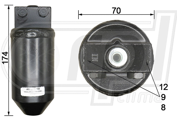 Dryer, air conditioning (APFLSB0002)