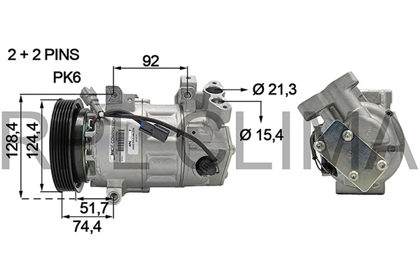 Compressor, air conditioning (APCORE0087)