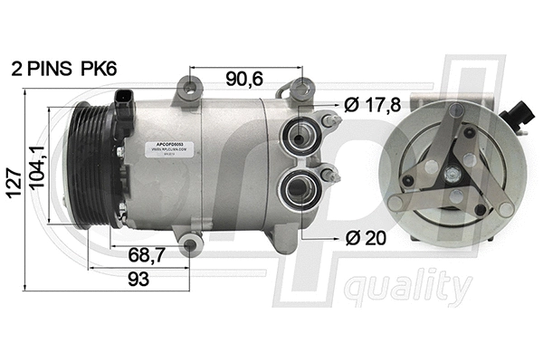 Compressor, air conditioning (APCOFD5053)