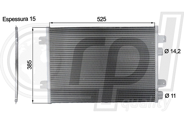 Condenser, air conditioning (APCDRE5054)