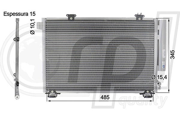 Condenser, air conditioning (APCDTO5086)