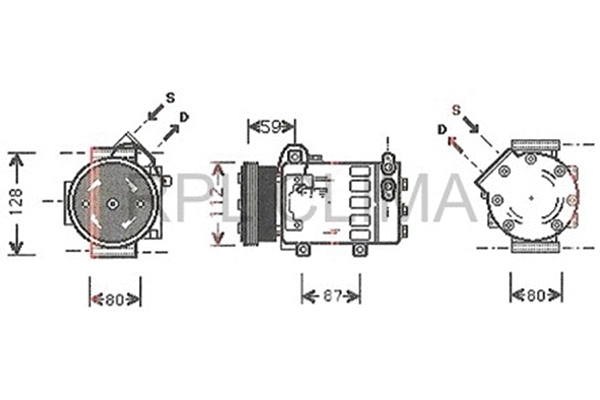 Compressor, air conditioning (APCOCI0046)