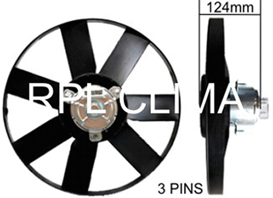 Fan, engine cooling (APELVW0046)