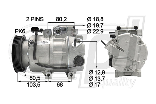 Compressor, air conditioning (APCOHY5081)