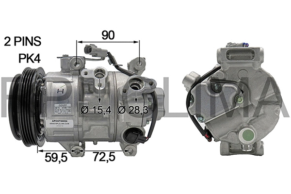 Compressor, air conditioning (APCOTO0024)
