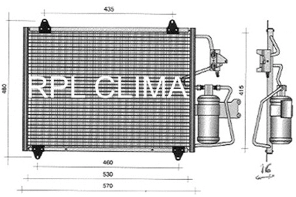 Condenser, air conditioning (APCDRE0020)