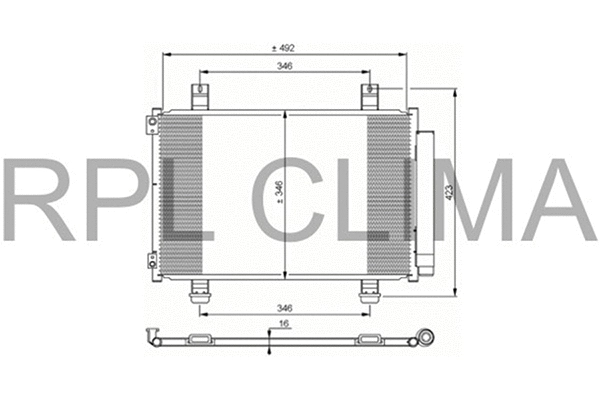 Condenser, air conditioning (APCDOP0042)