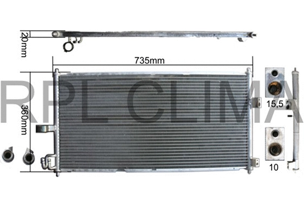 Condenser, air conditioning (APCDNI0031)