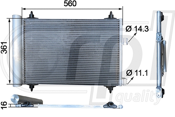 Condenser, air conditioning (APCDCI5038)