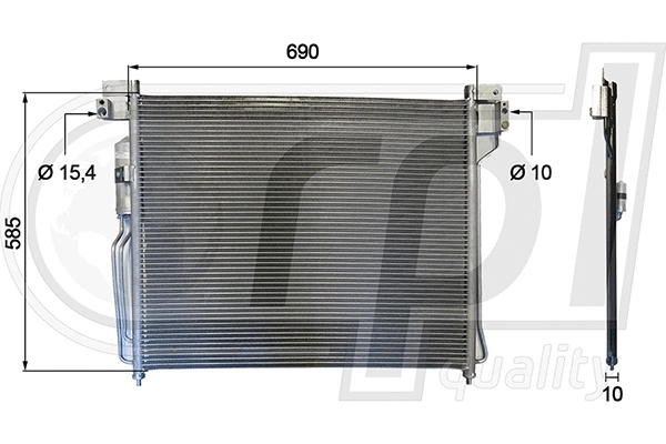 Condenser, air conditioning (APCDNI5041)