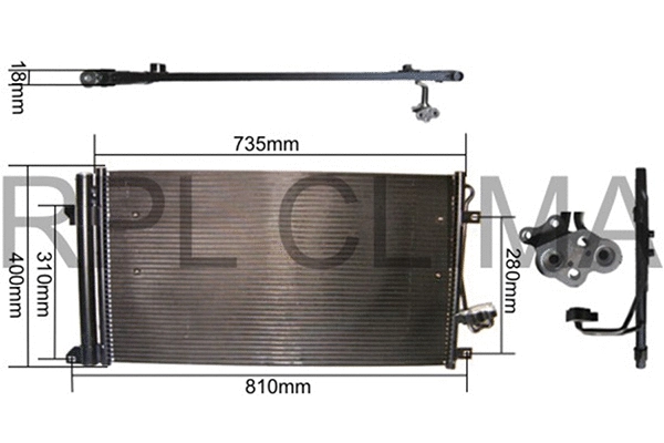 Condenser, air conditioning (APCDVW0017)